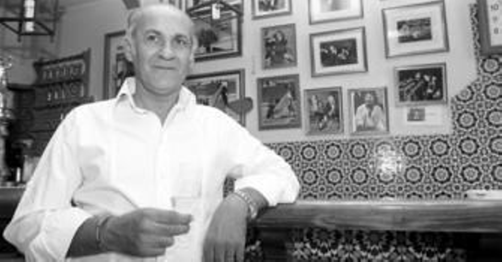 Agustín Vega, después de la entrevista.