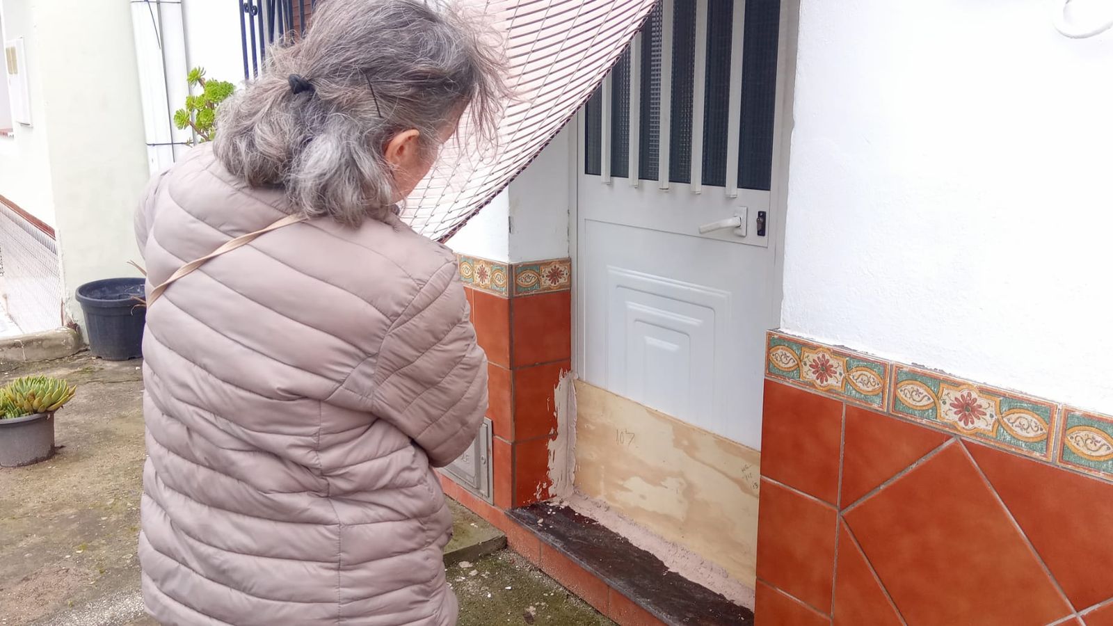 Una vivienda tapiada.