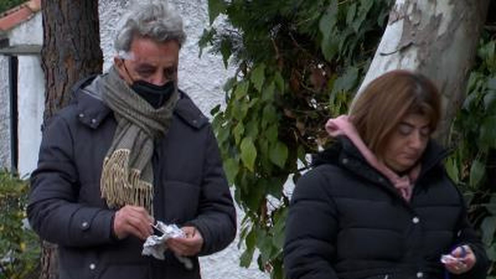 José Ortega Cano a la salida de la clínica