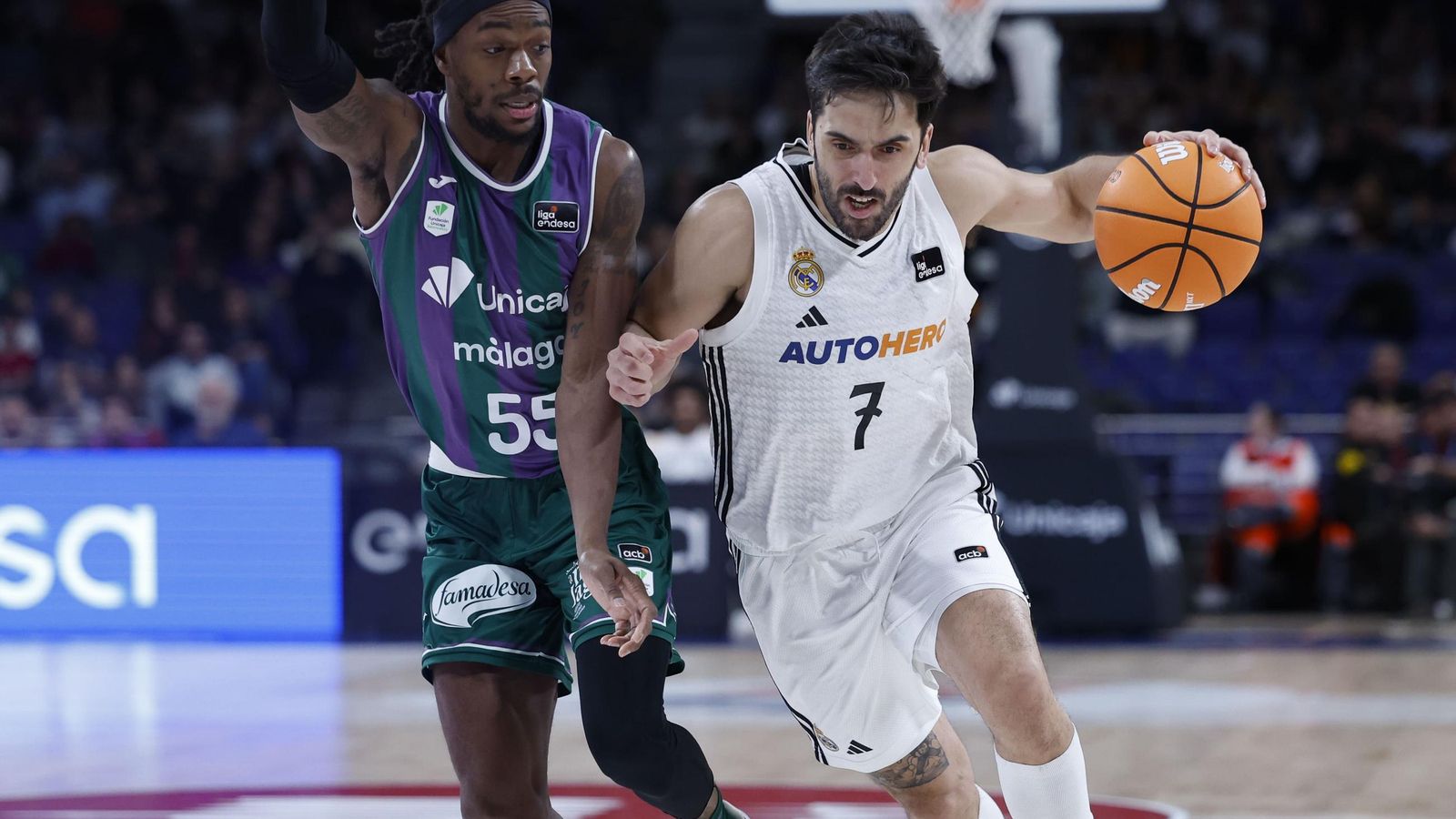 El Real Madrid-Unicaja, en fotos