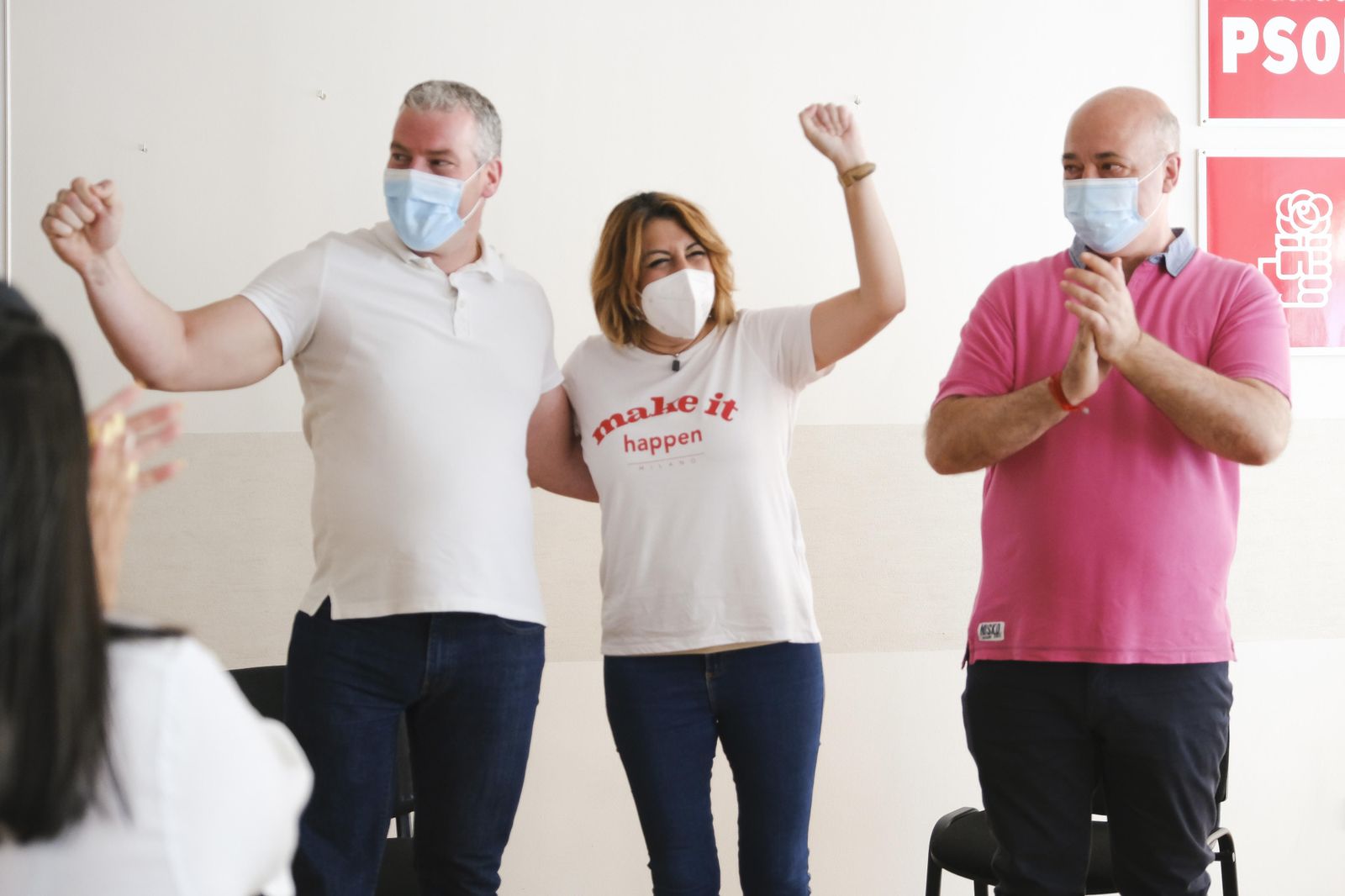 Susana Díaz, en La Carlota.