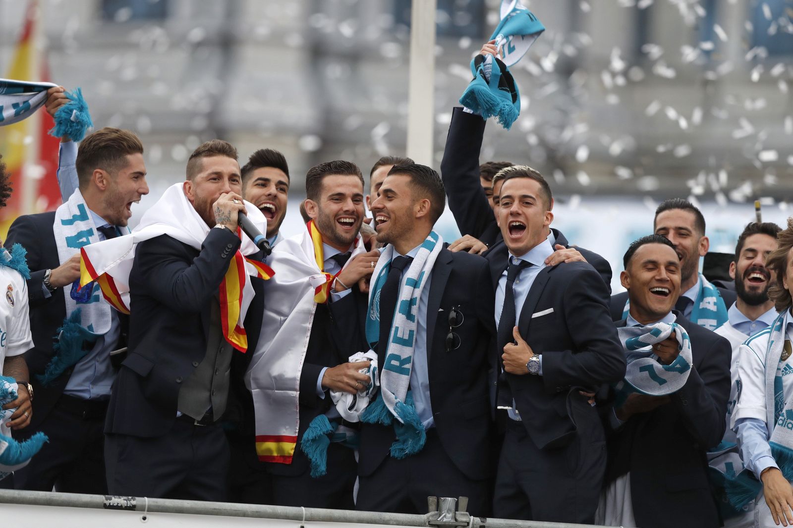 El Real Madrid celebra su decimotercera Champions