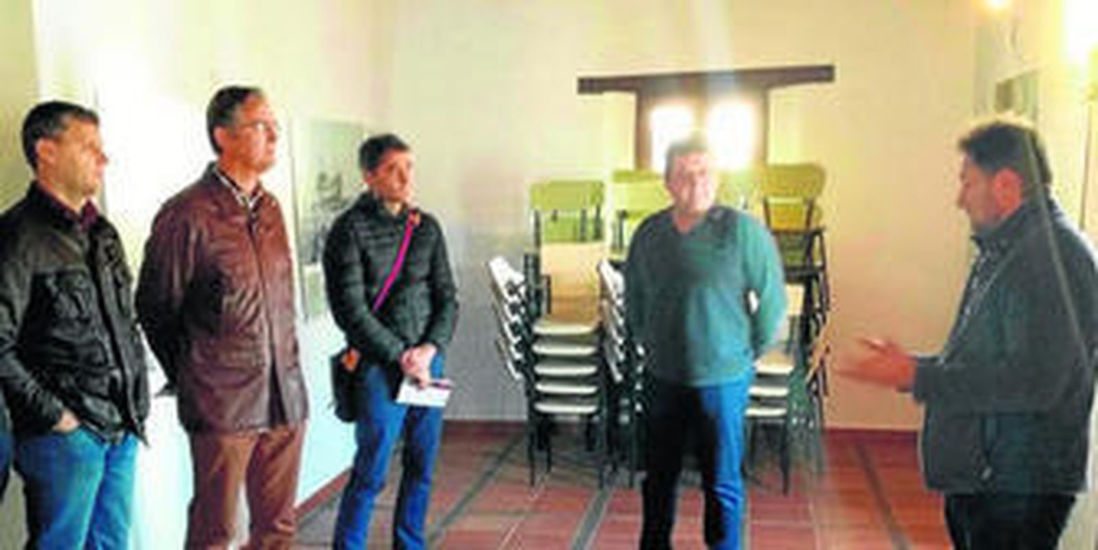 Imagen del encuentro en la Casa de la Memoria, en Jimena.