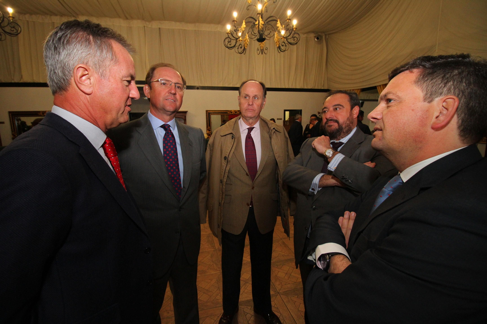 Javier Charlo, presidente de Bogaris, Javier Molina, Alfredo Velasco, directivo de Befesa, Tomás Valiente y Luis J. Pérez-Bustamante.