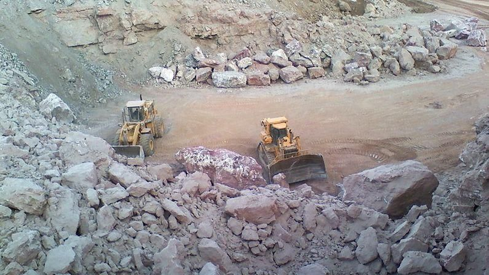 Extracción de yeso.