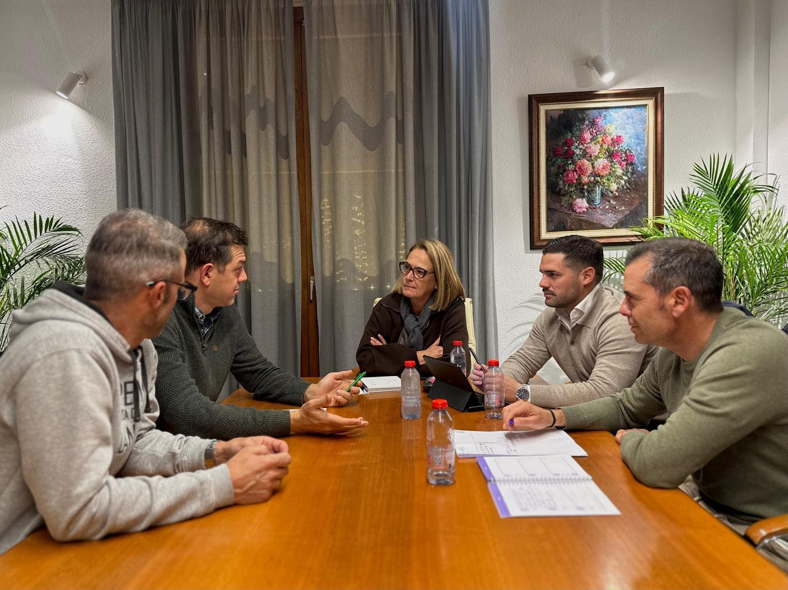 Se han reunido esta tarde para ver el avance de la borrasca Francis