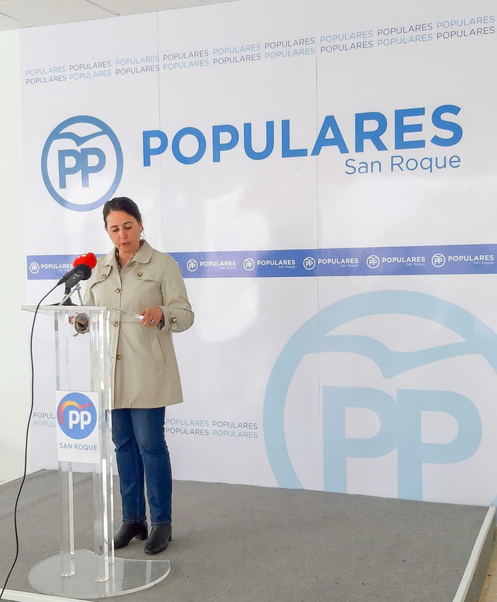 Marina García, este martes durante la presentación de la candidatura del PP en San Roque