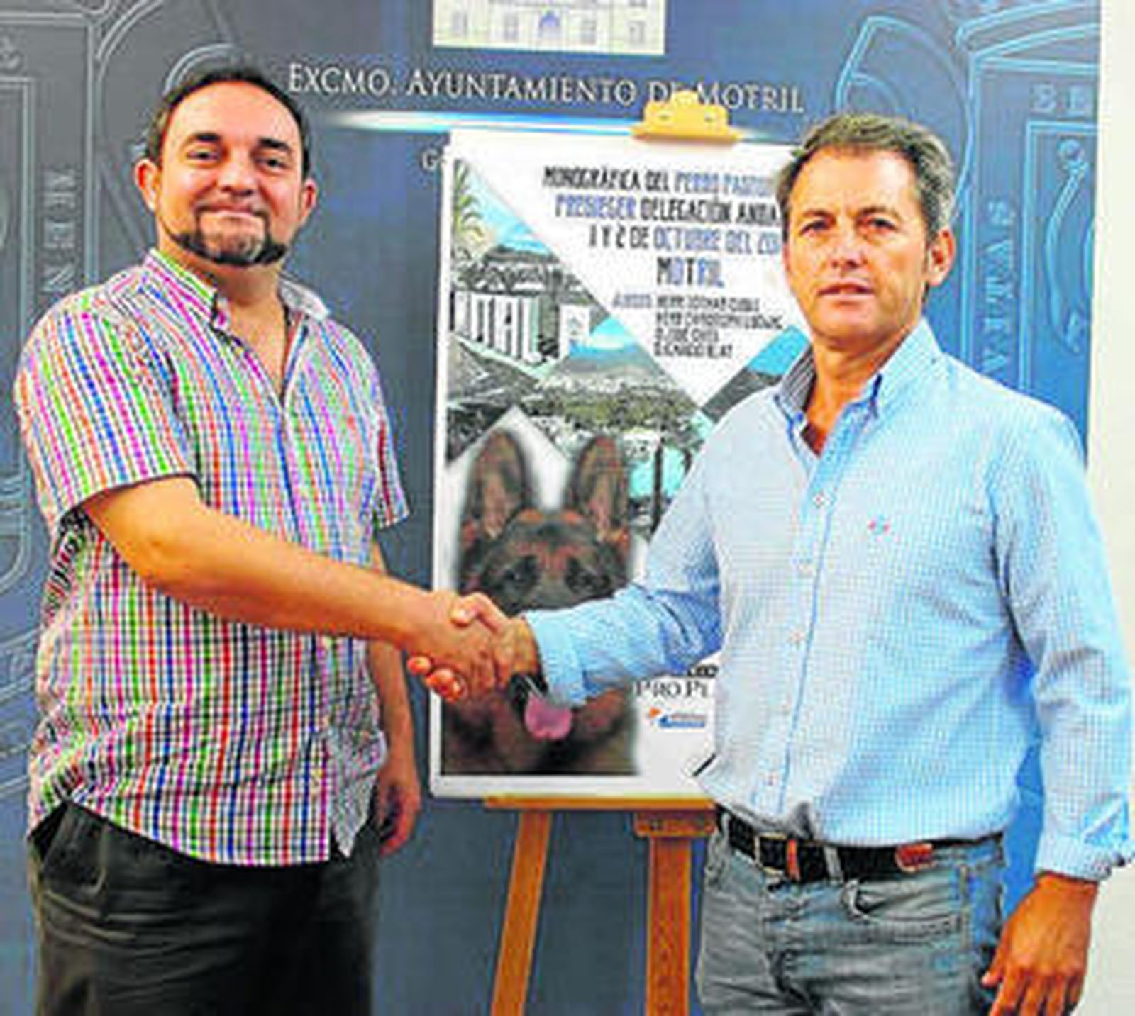 Miguel Ángel Muñoz y Salvador Morón en la presentación de la exposición.