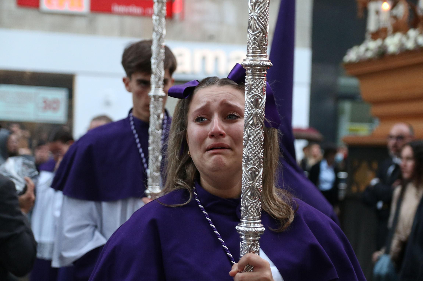 La procesión de las Angustias de Almería, en imágenes