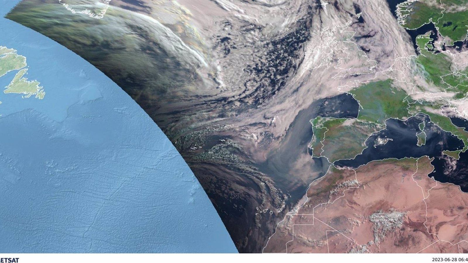 El humo de los incendios de Canadá llega a Málaga