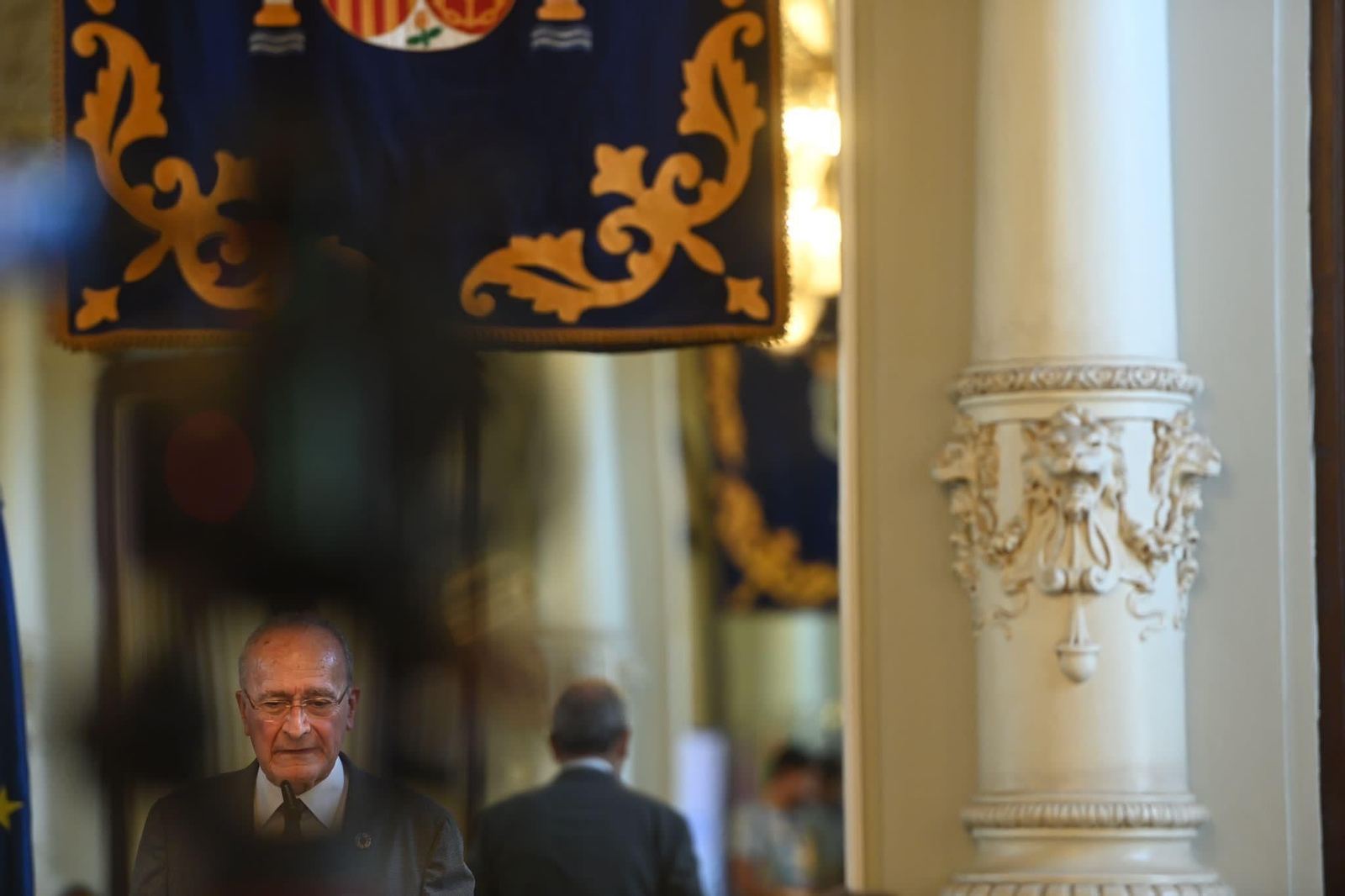 Francisco de la Torre, en un acto hoy.