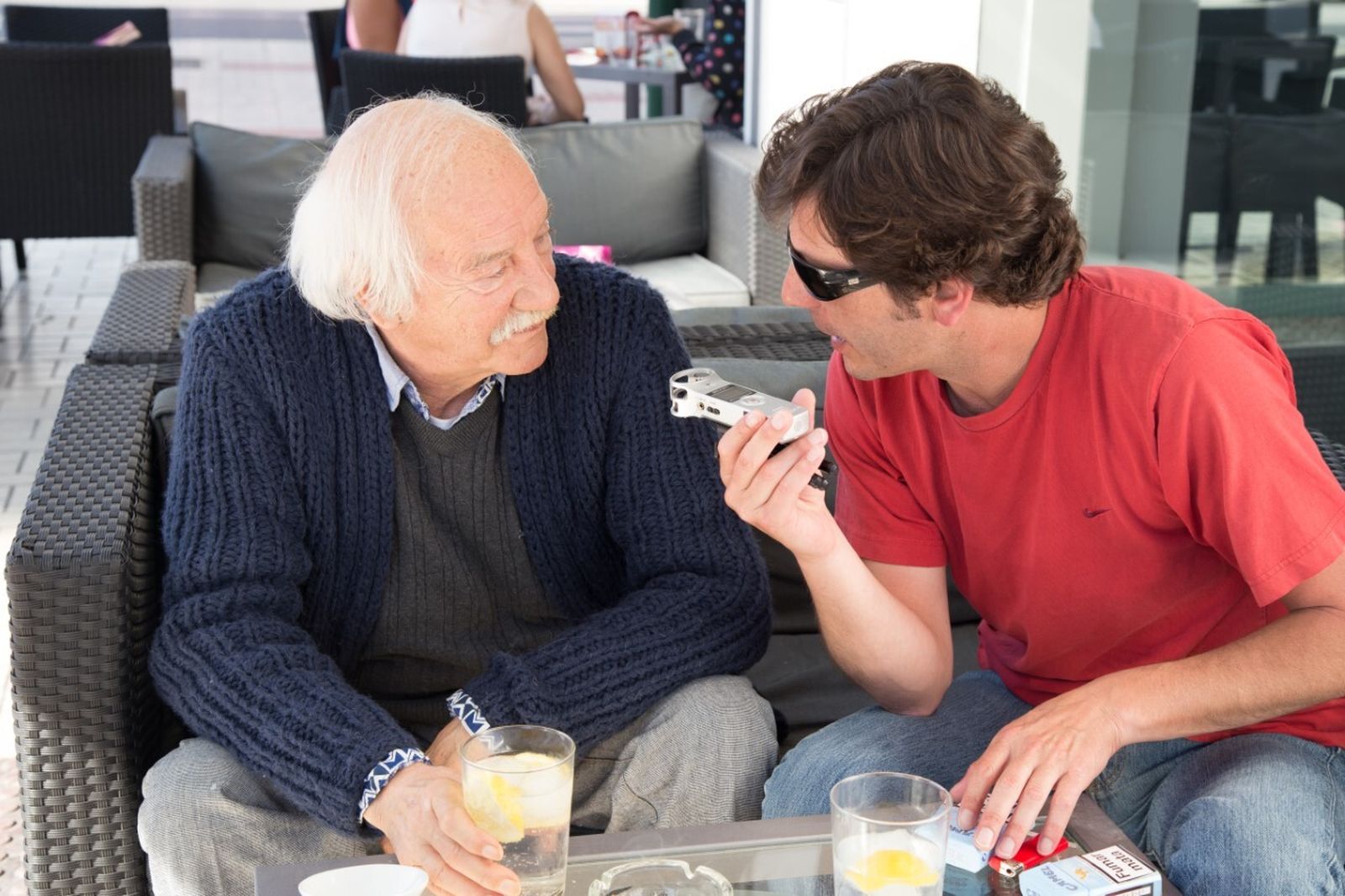 René Alphonse van den Berghe con Carlos Moncada.