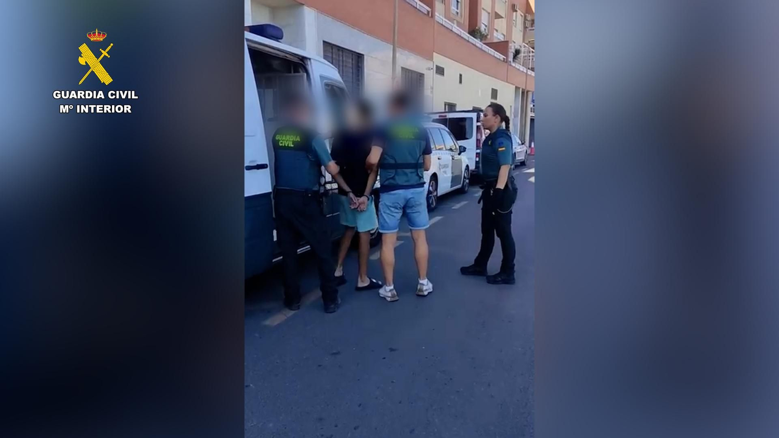 Uno de los detenidos por la Guardia Civil.