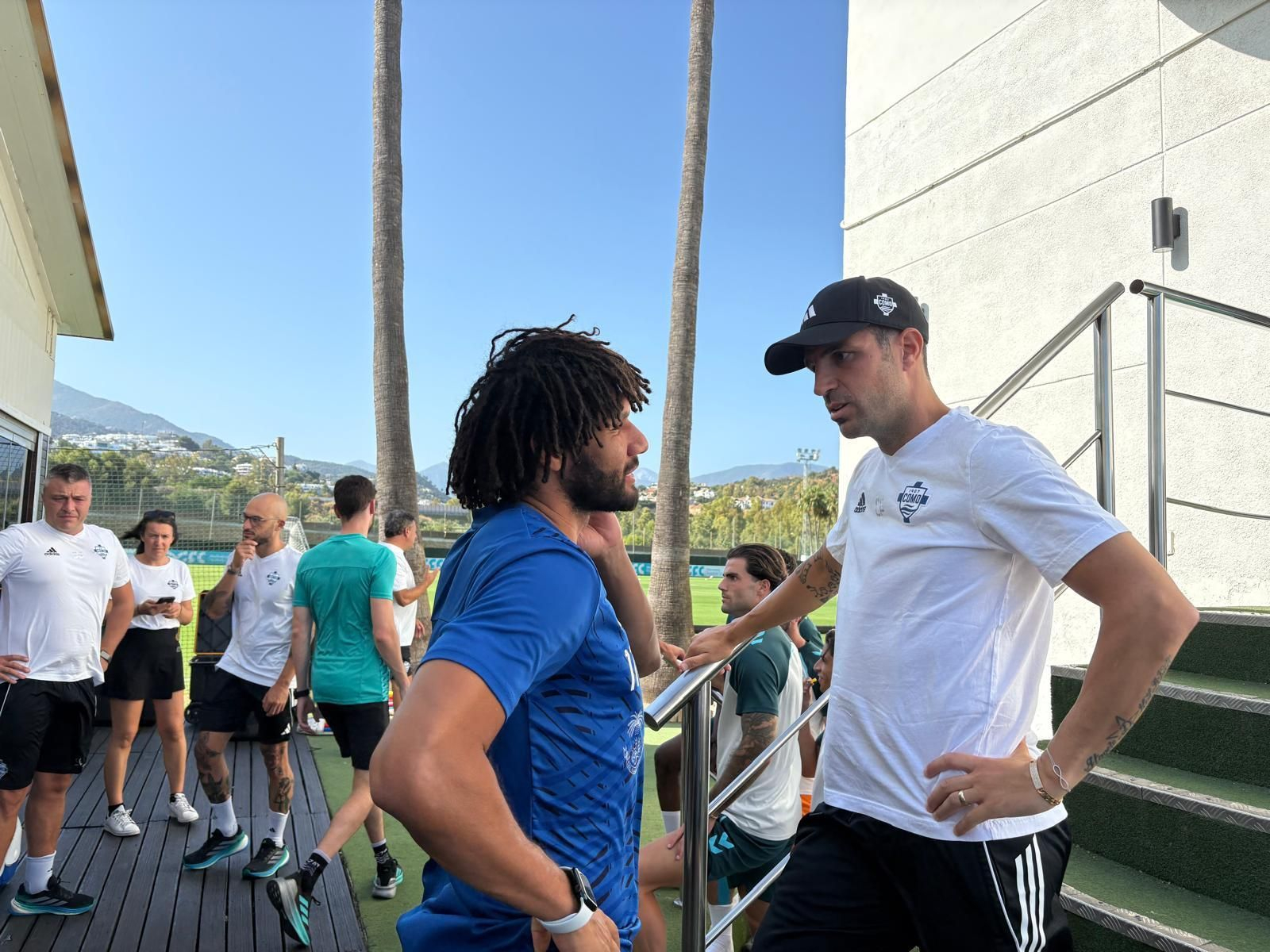 Cesc Fábregas y Fekir, entre los VIPS de Marbella antes del Málaga CF-Al-Wrakh