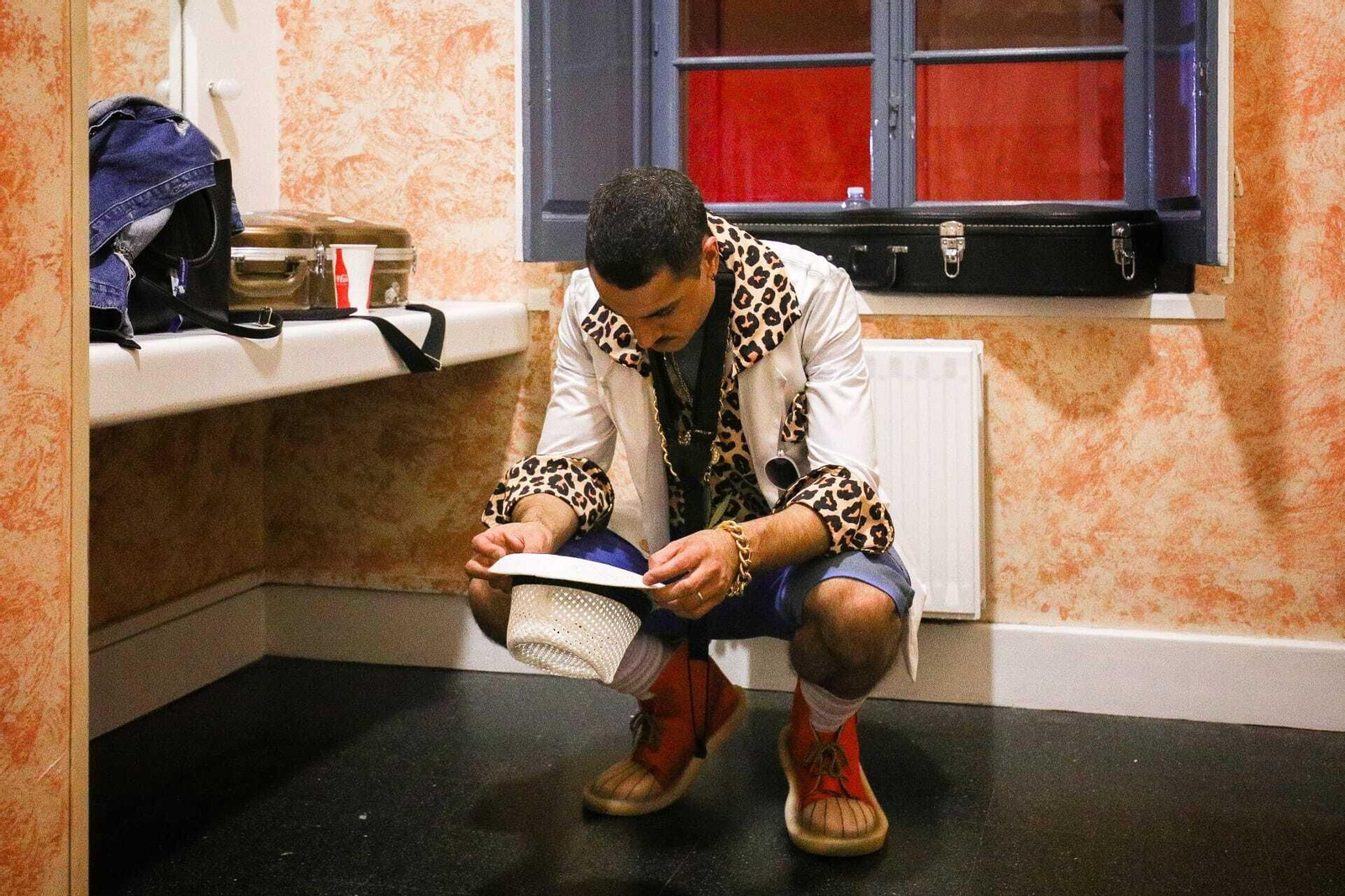 Ambiente en camerinos