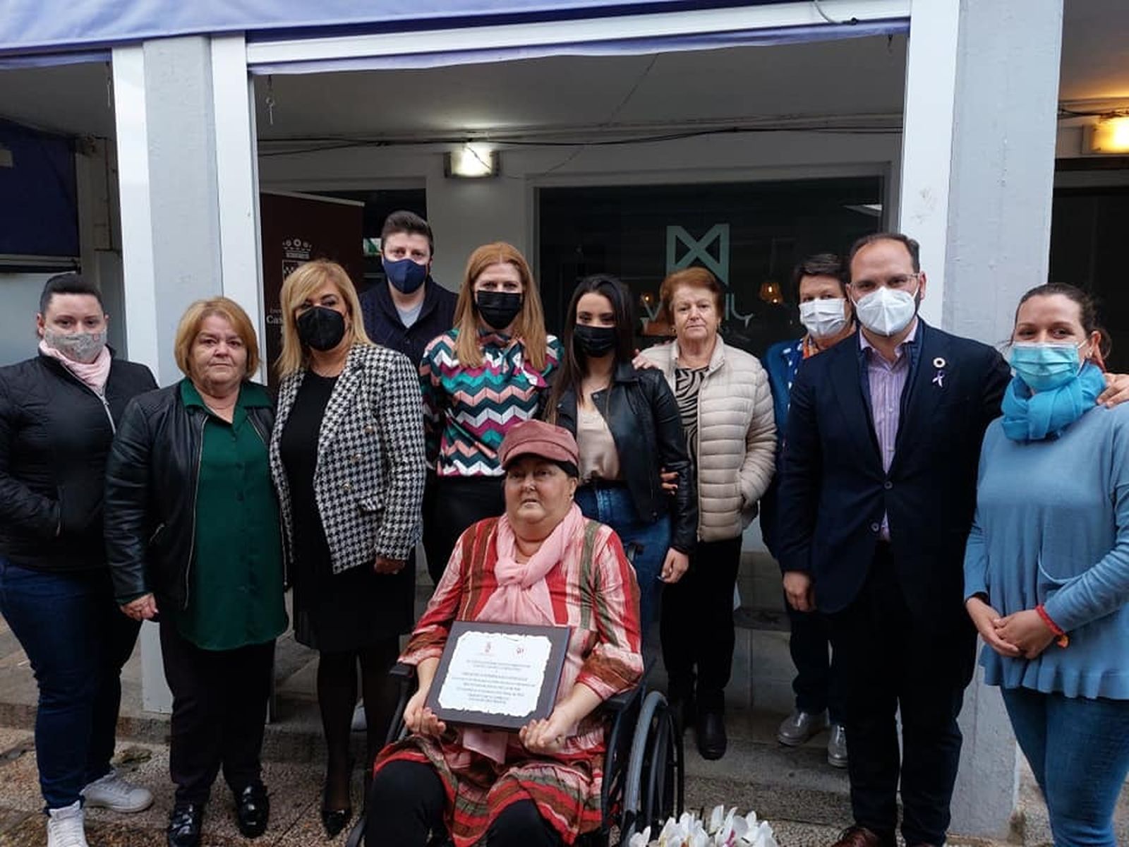 Francisca Domínguez, en el homenaje del pasado 8 de marzo.