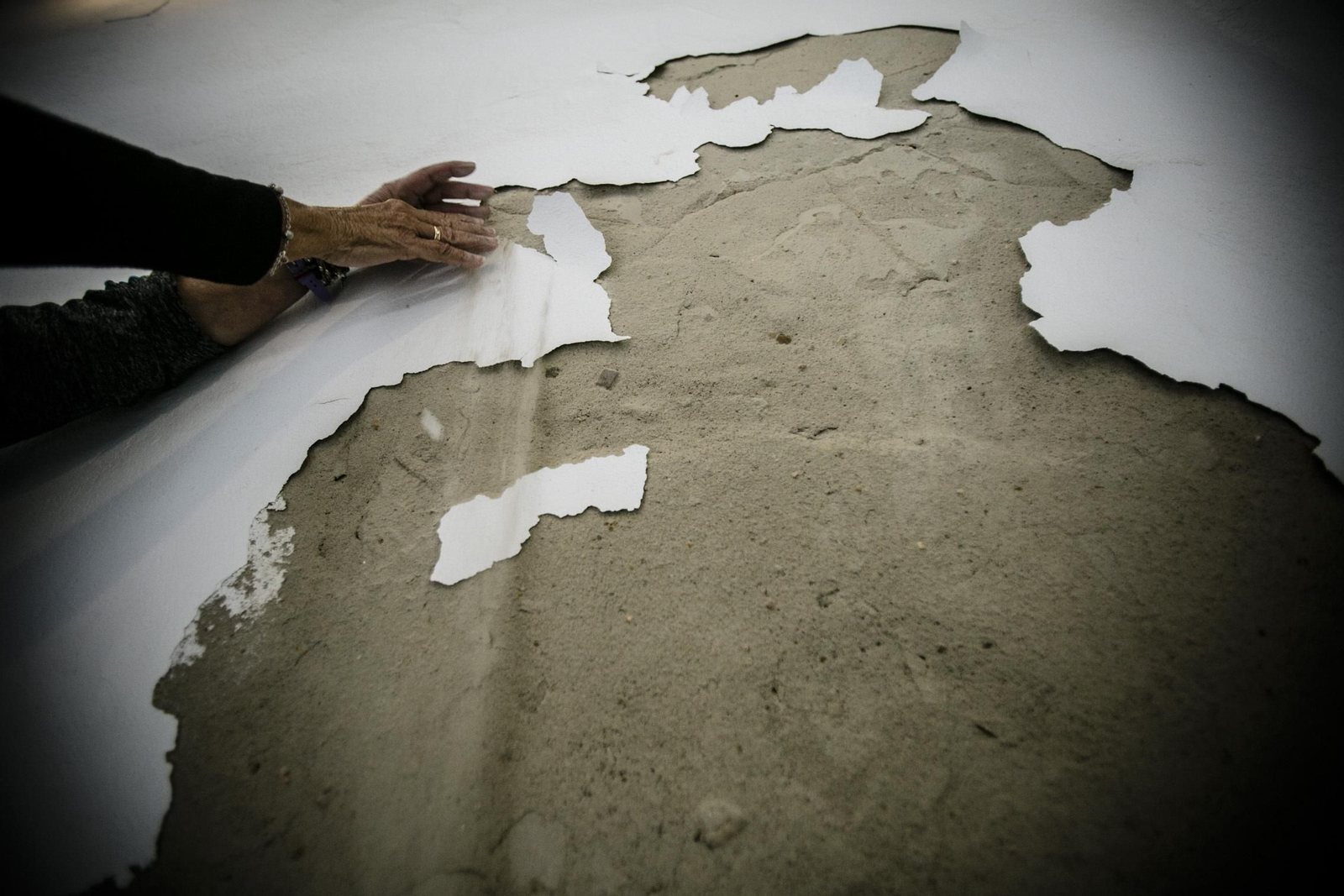 Imágenes del estado de la finca Santa María 17-19 en el Barrio de Santa María.