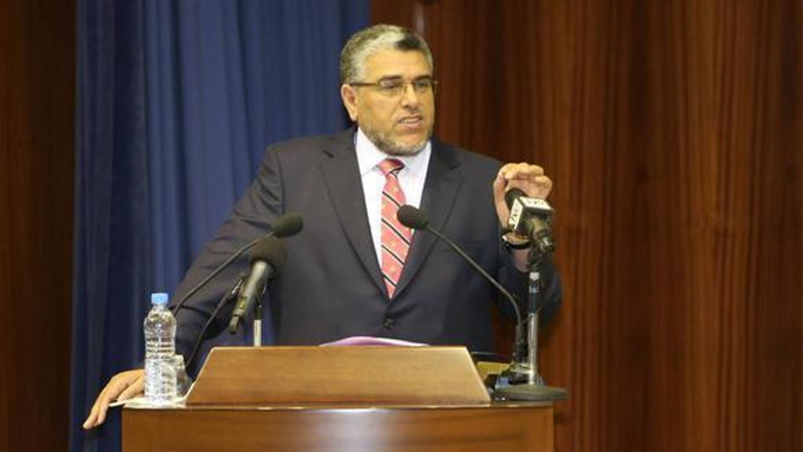 Mustafá Ramid, ministro de DDHH de Marruecos.