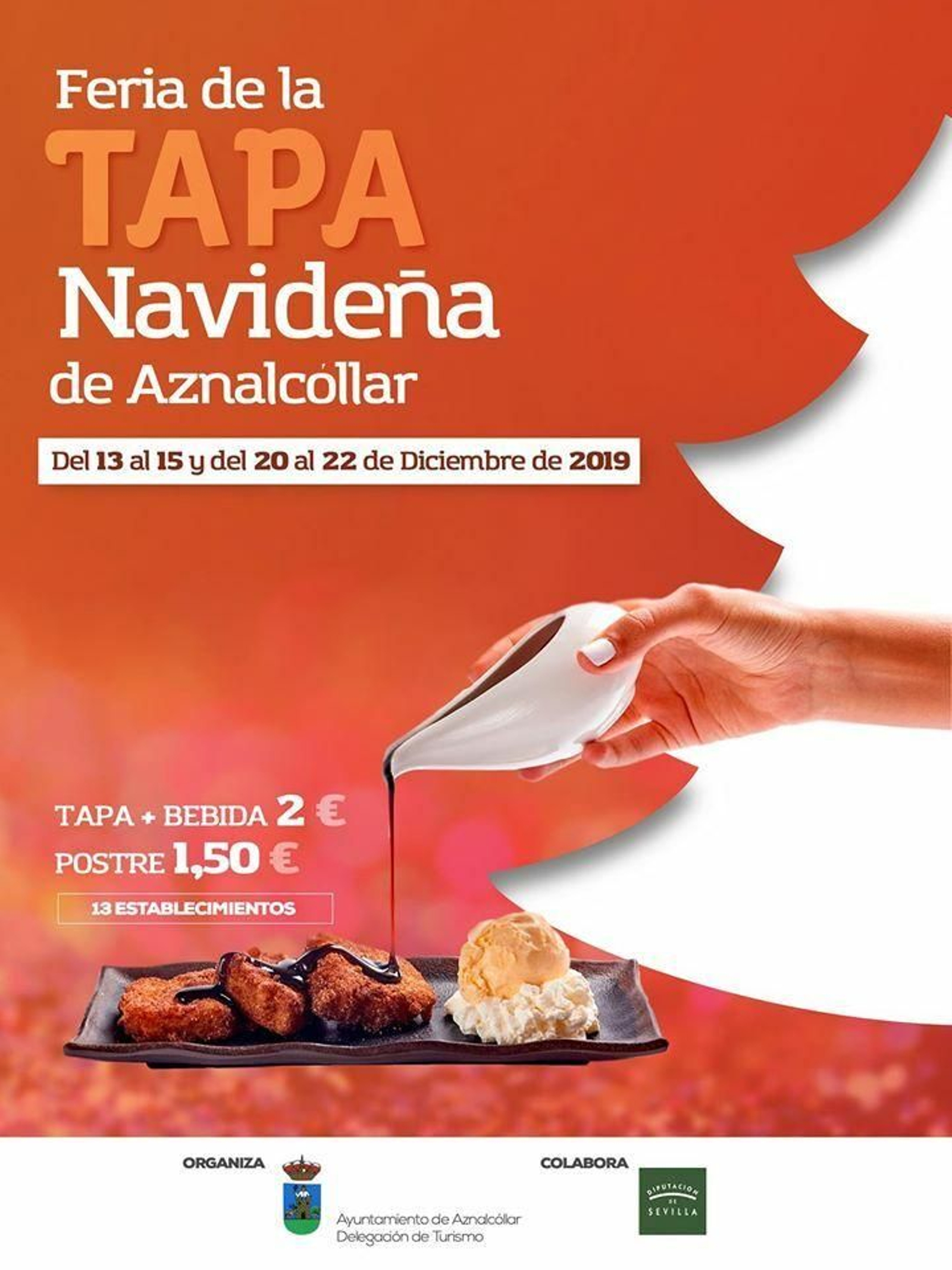 Cartel de la Feria de la Tapa Navideña de Aznalcóllar.