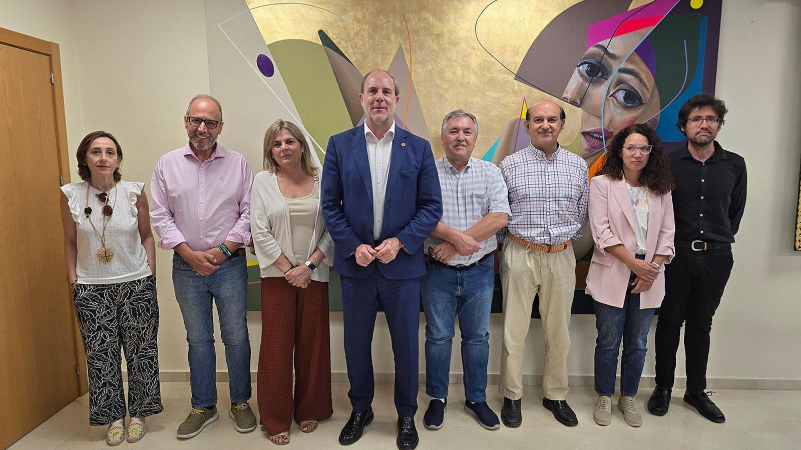 Reunión del rector de la UJA, Nicolás Ruiz, por las plantas de biogás y biometano.