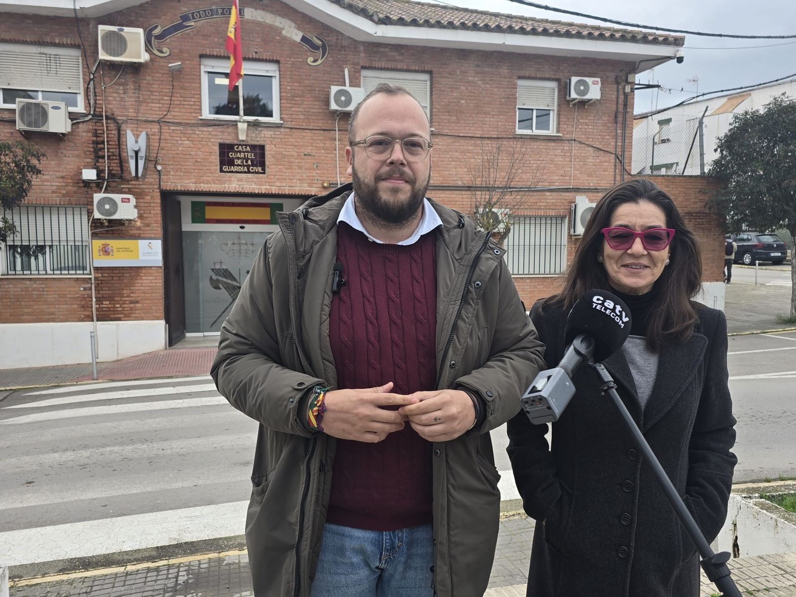 Paco Ponce y Ana Moreno, durante su intervención en Barbate.