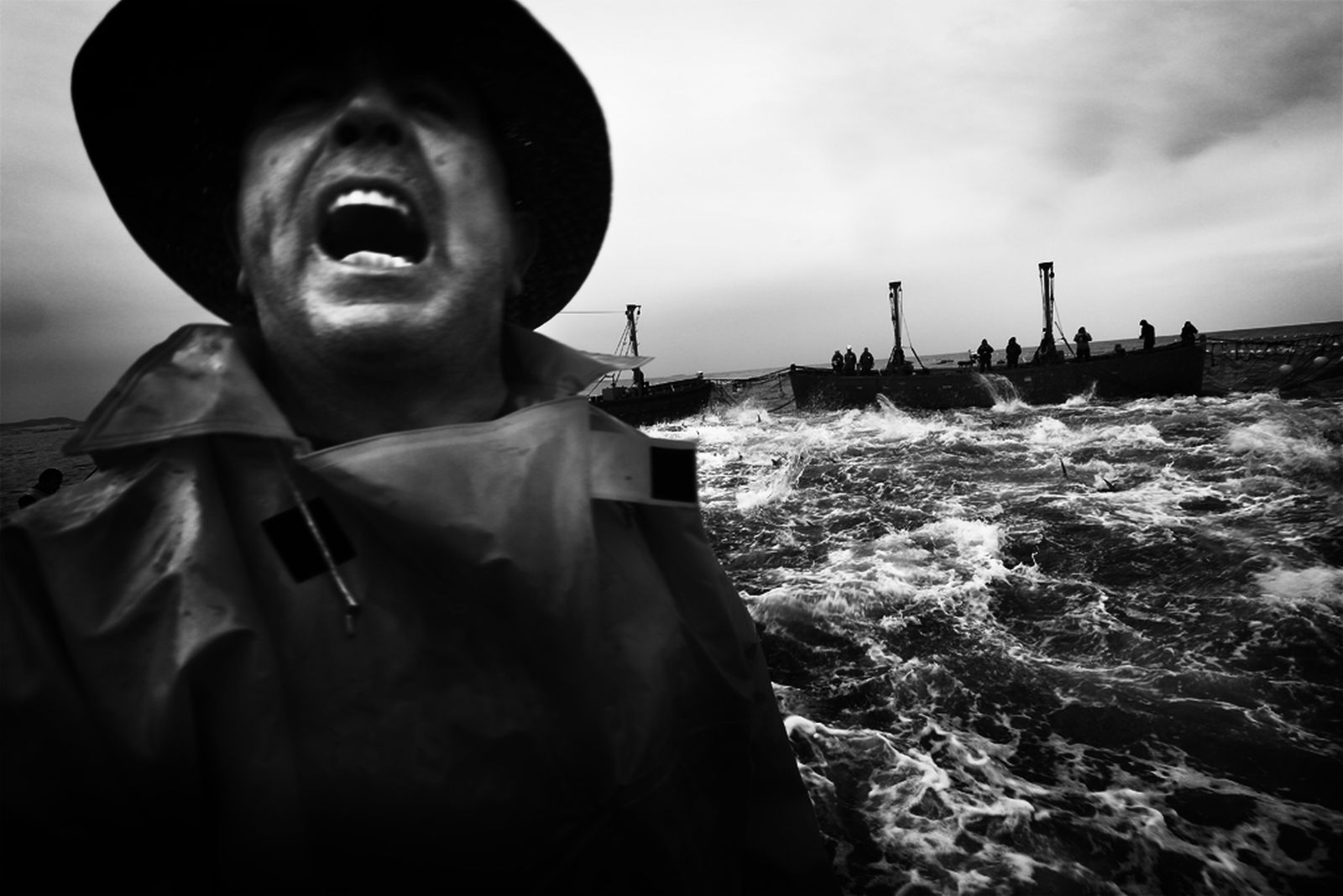 Una de las fotografías de la almadraba de Antonio González Caro.