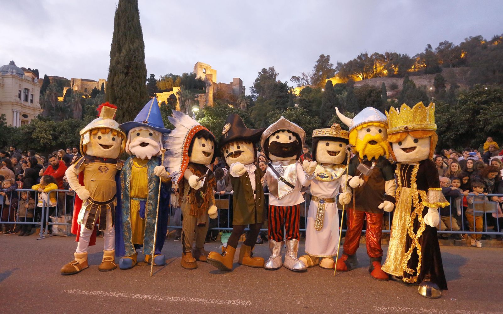 Fotos de la Cabalgata de Reyes Magos en Málaga 2020