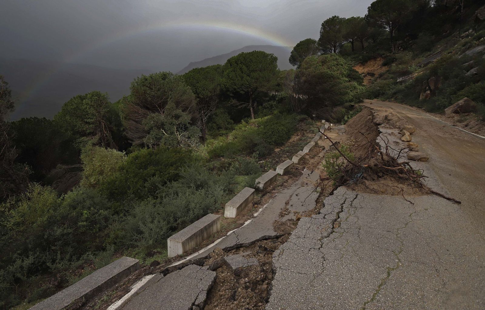 Fotos de los desperfectos provocados por las borrascas en Jimena de la Frontera