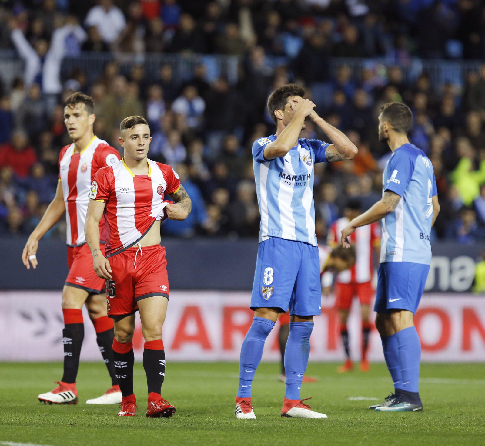 Las imágenes del Málaga-Girona