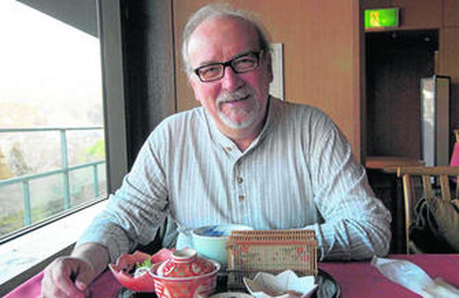 Juan Manuel García Ruiz, durante su estancia en Sendai.