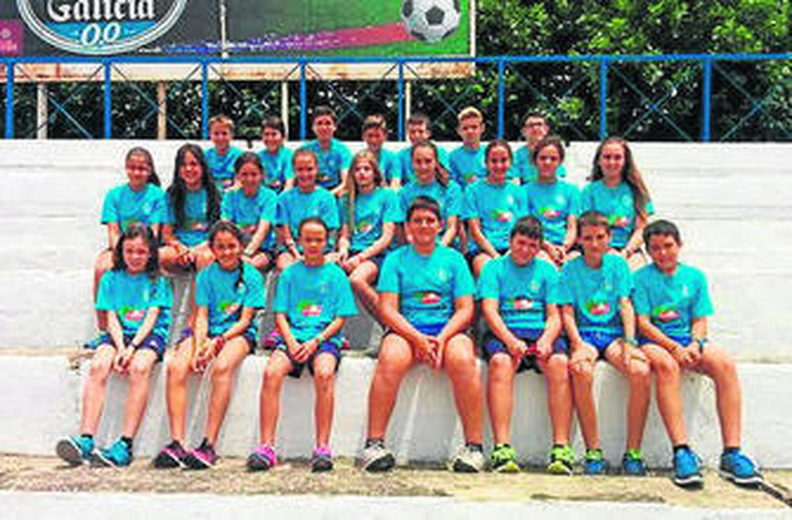 El equipo del Inmaculada (arriba izquierda), CAL (arriba derecha), Promoción (a. izq.) y San Roque (a. dch.).