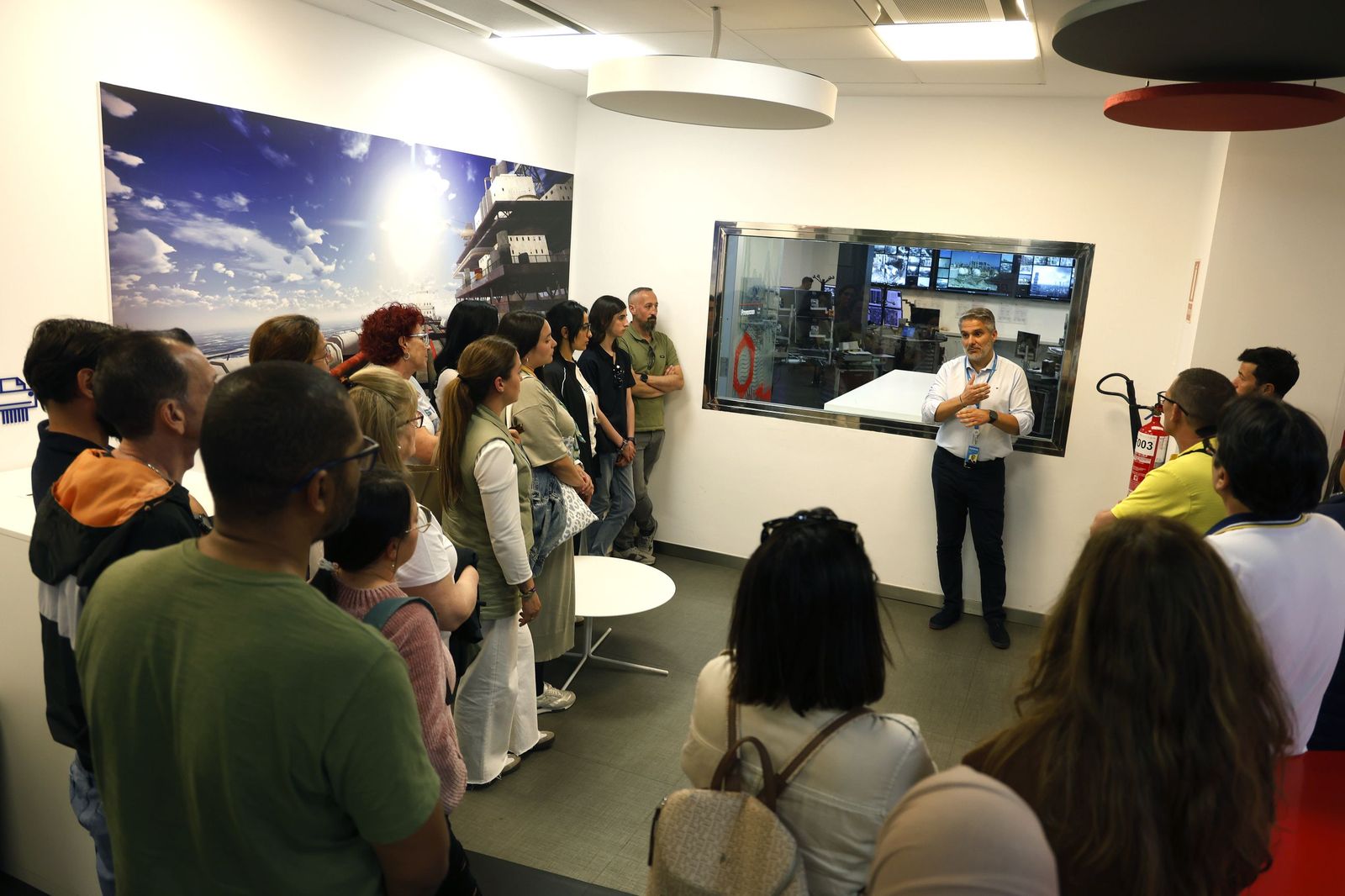 Una de las visitas al parque energético San Roque de Moeve