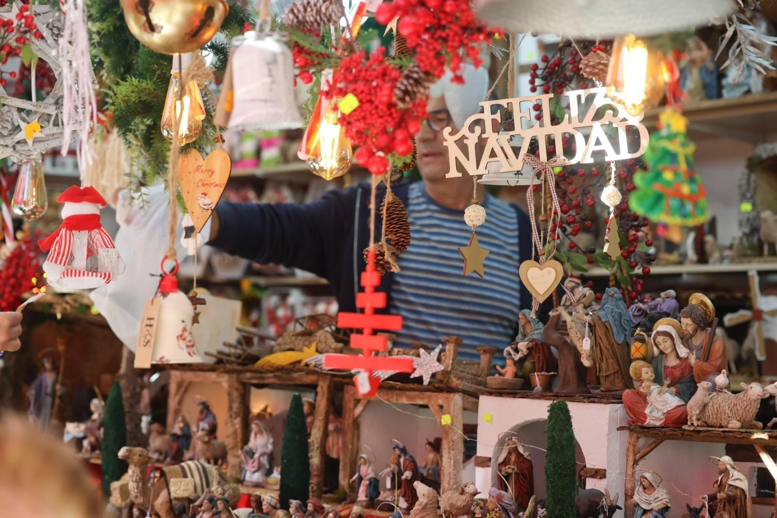 Puesto navideño del Paseo del Parque