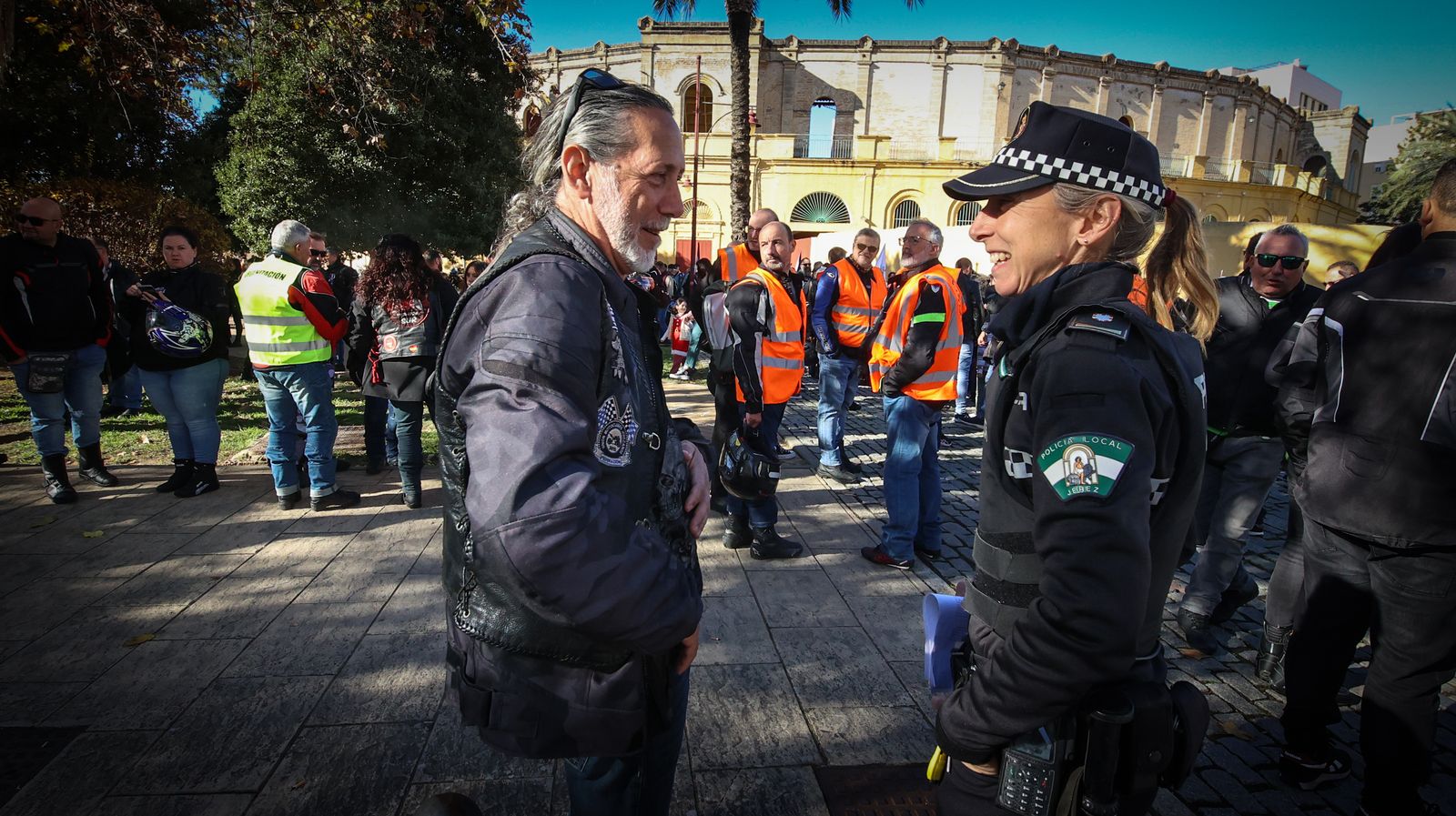 Búscate en la gran motorada solidaria celebrada en Jerez