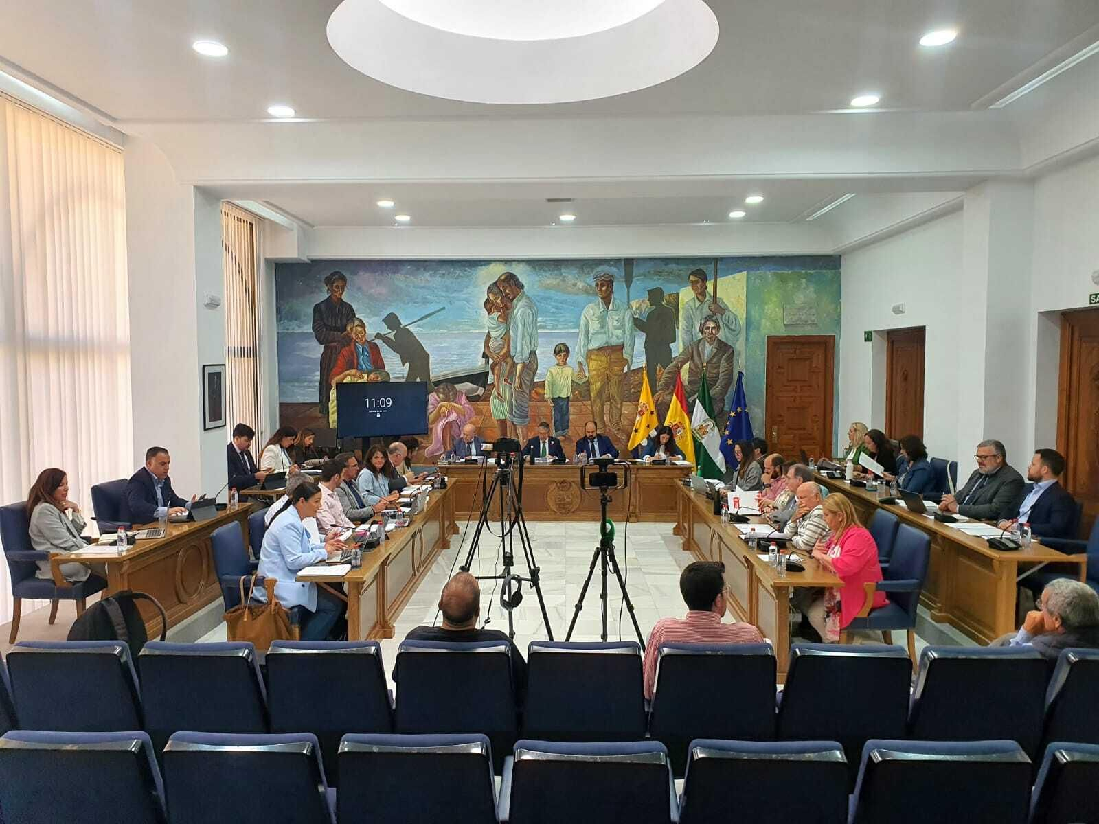 El Salón de Plenos del Ayuntamiento de Rincón de la Victoria