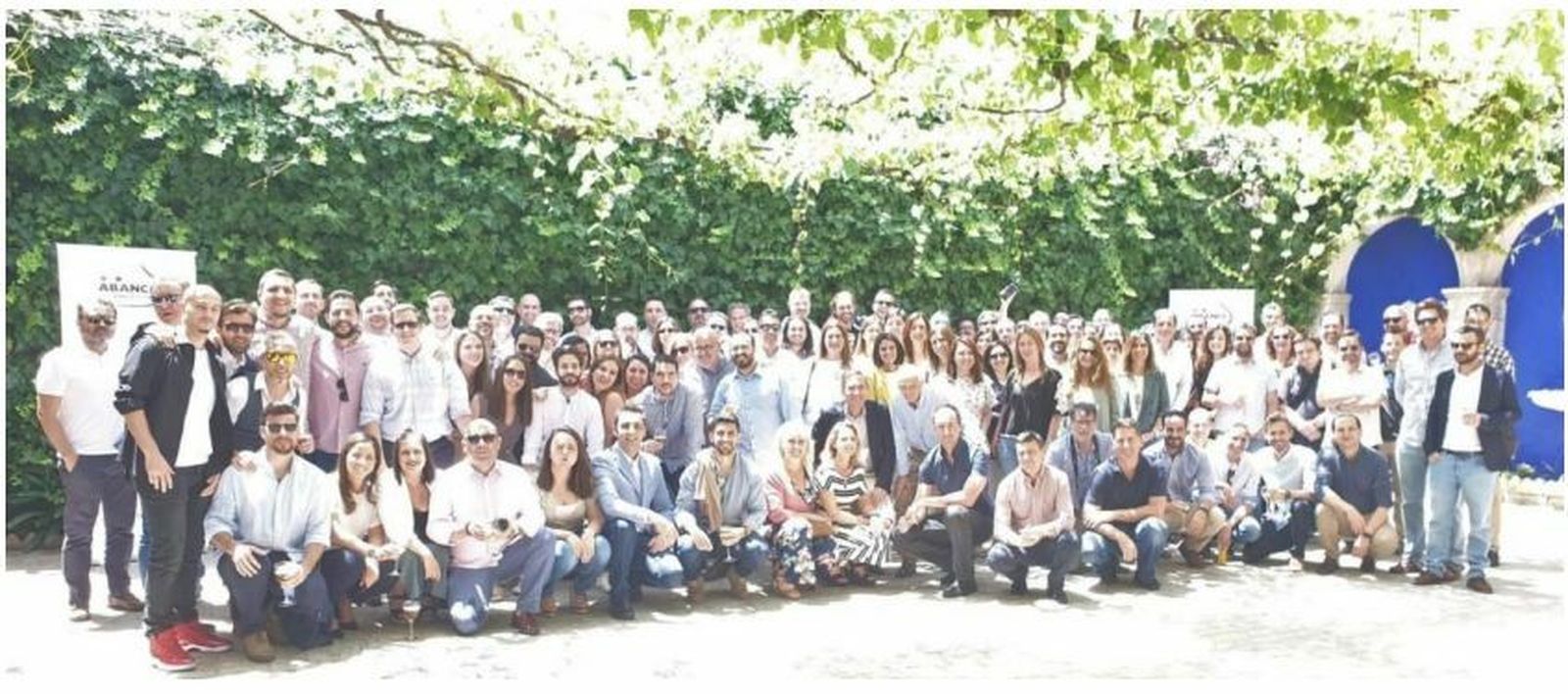 La plantilla de Abance Ingeniería y Servicios, durante la convivencia en El Cortijo.