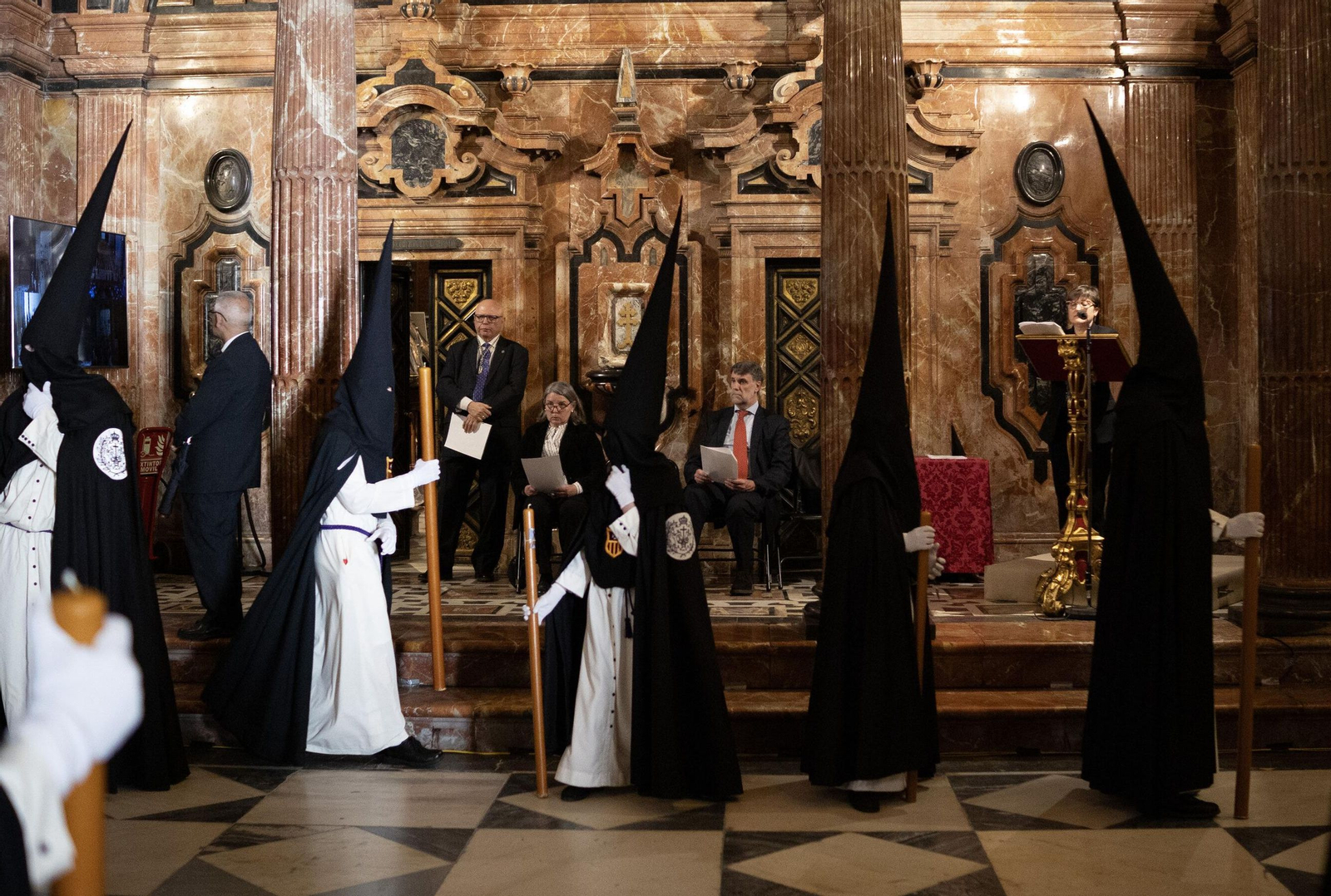 El lugar destinado para la lectura de las meditaciones y oraciones.