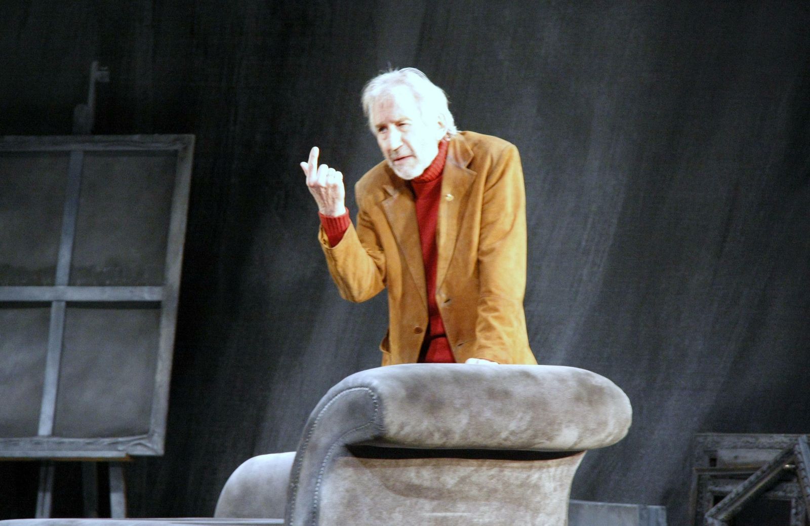 José Sacristán, el viernes sobre las tablas del teatro municipal Pedro Muñoz Seca.