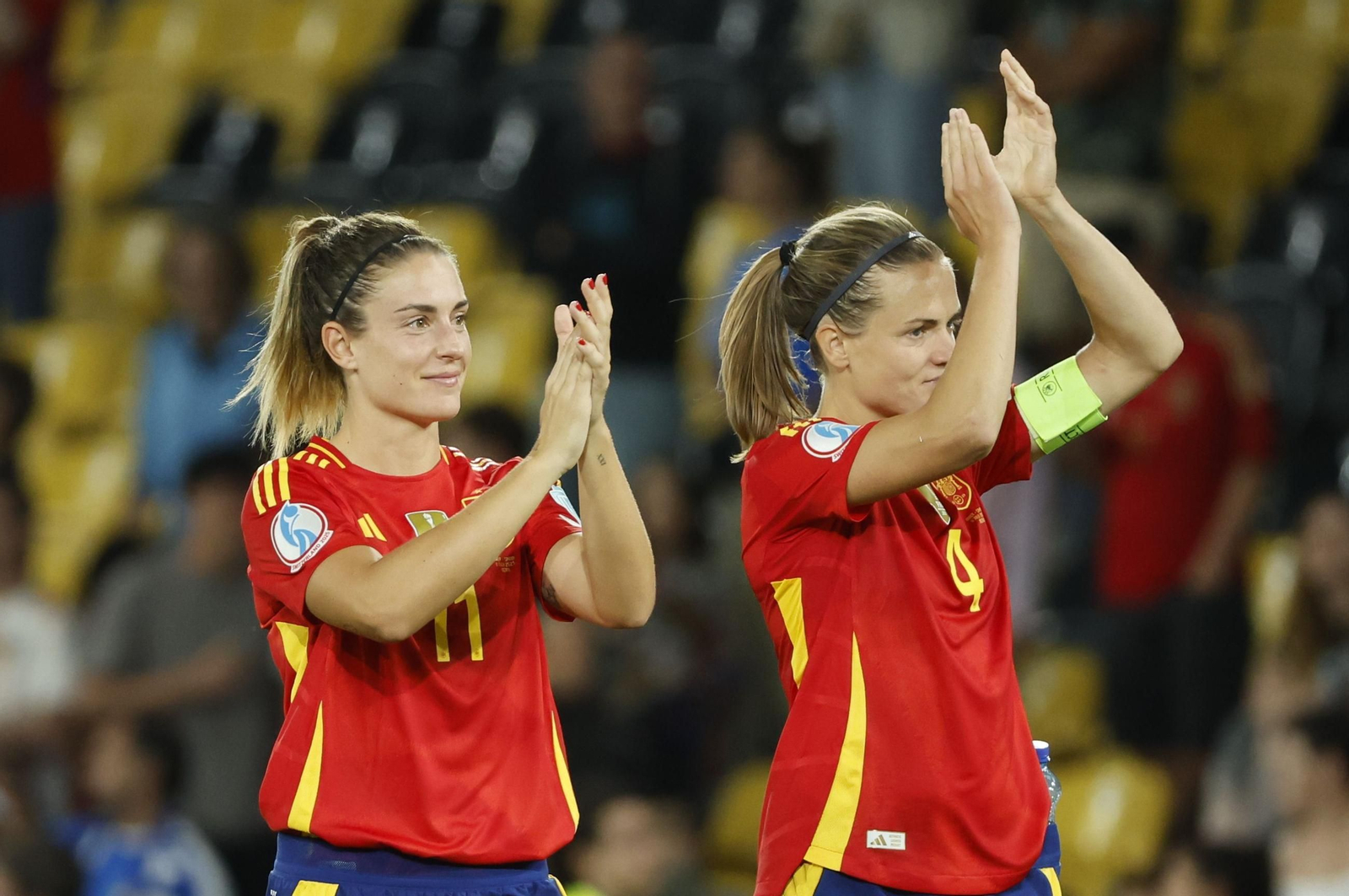 Las fotos del Italia - España de la Eurocopa femenina