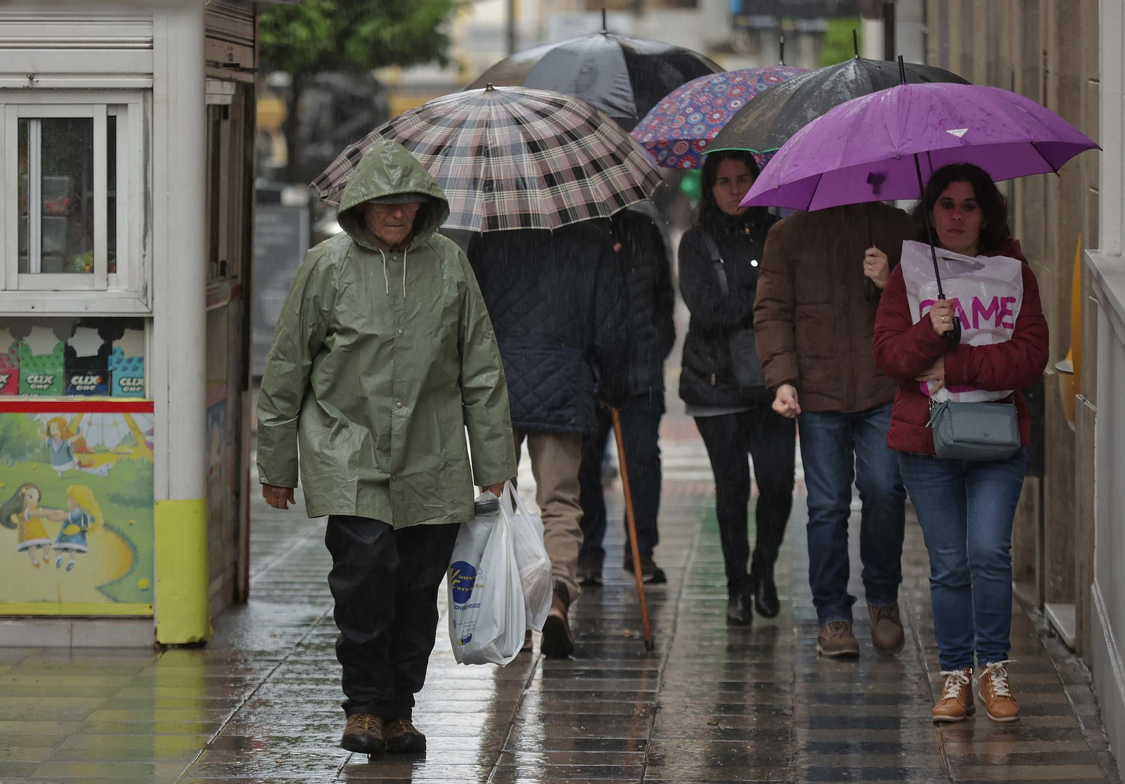 Fotos de la borrasca Laurence a su paso por Algeciras