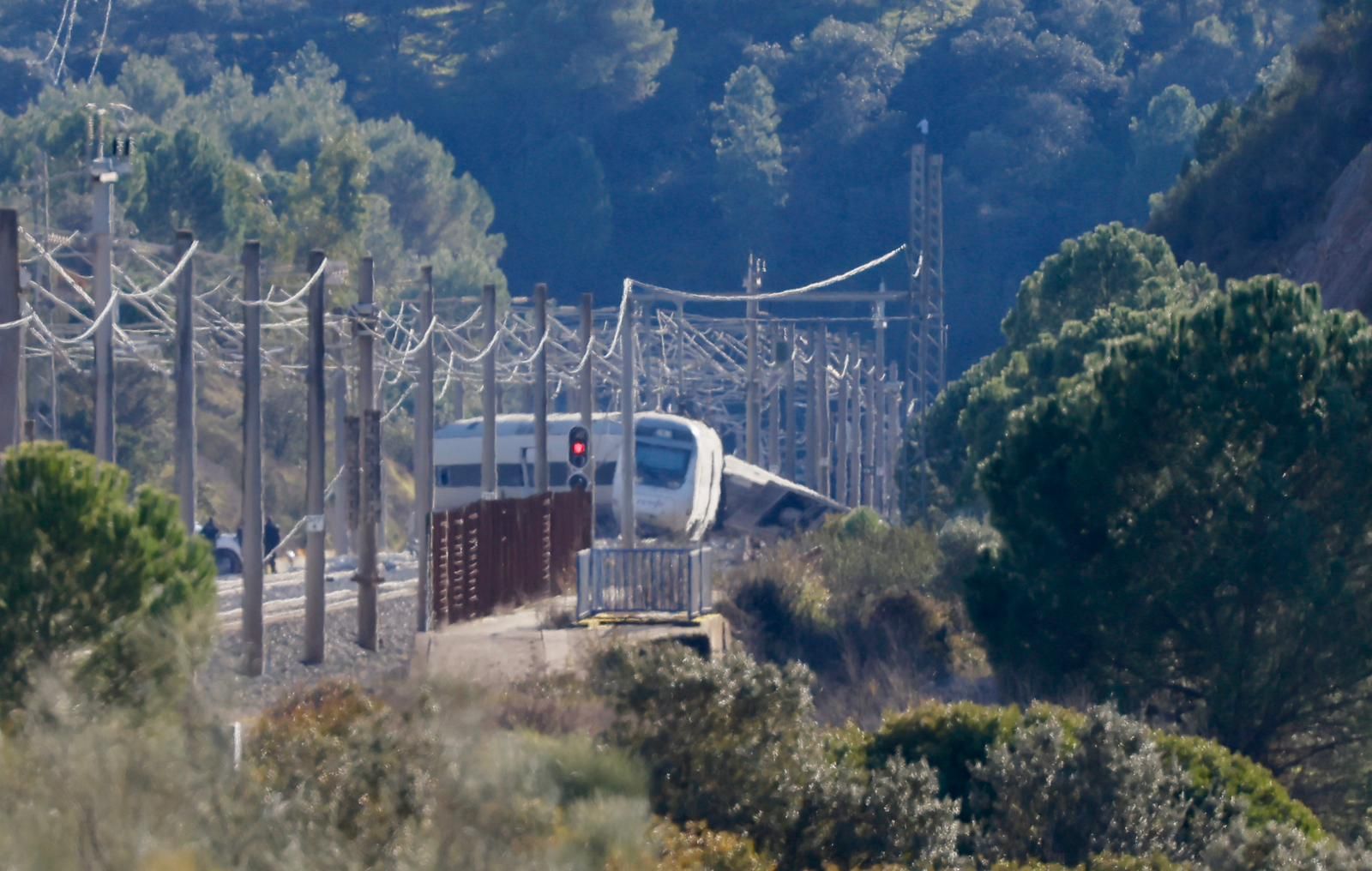 Los trenes accidentados en la localidad cordobesa de Adamuz