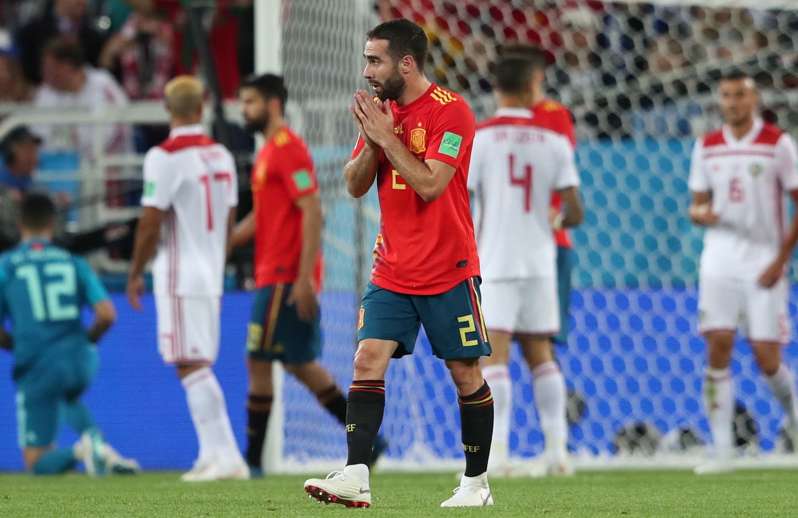 Las imágenes del España-Marruecos