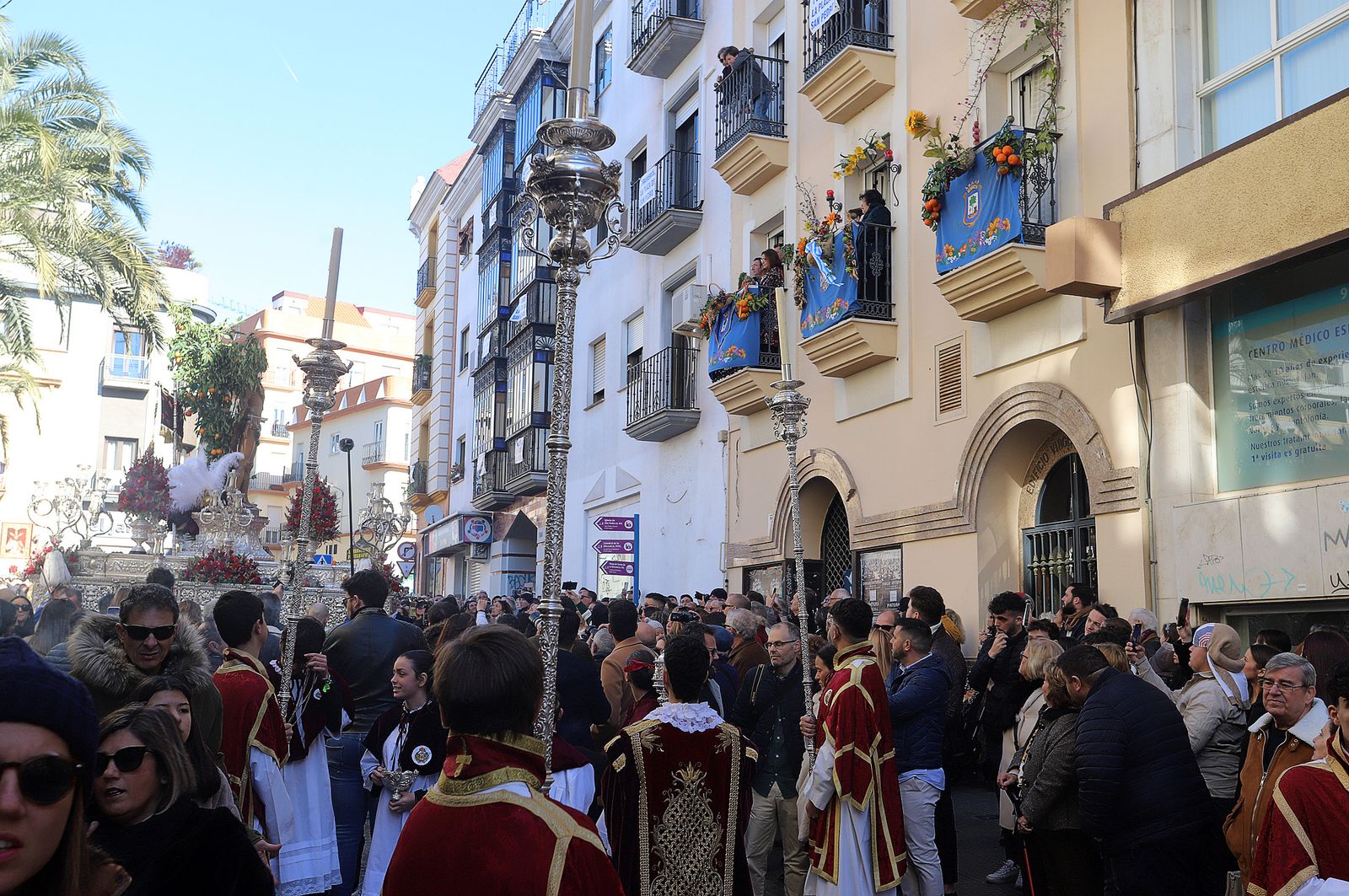 Imágenes de la procesión de San Sebastián en Huelva