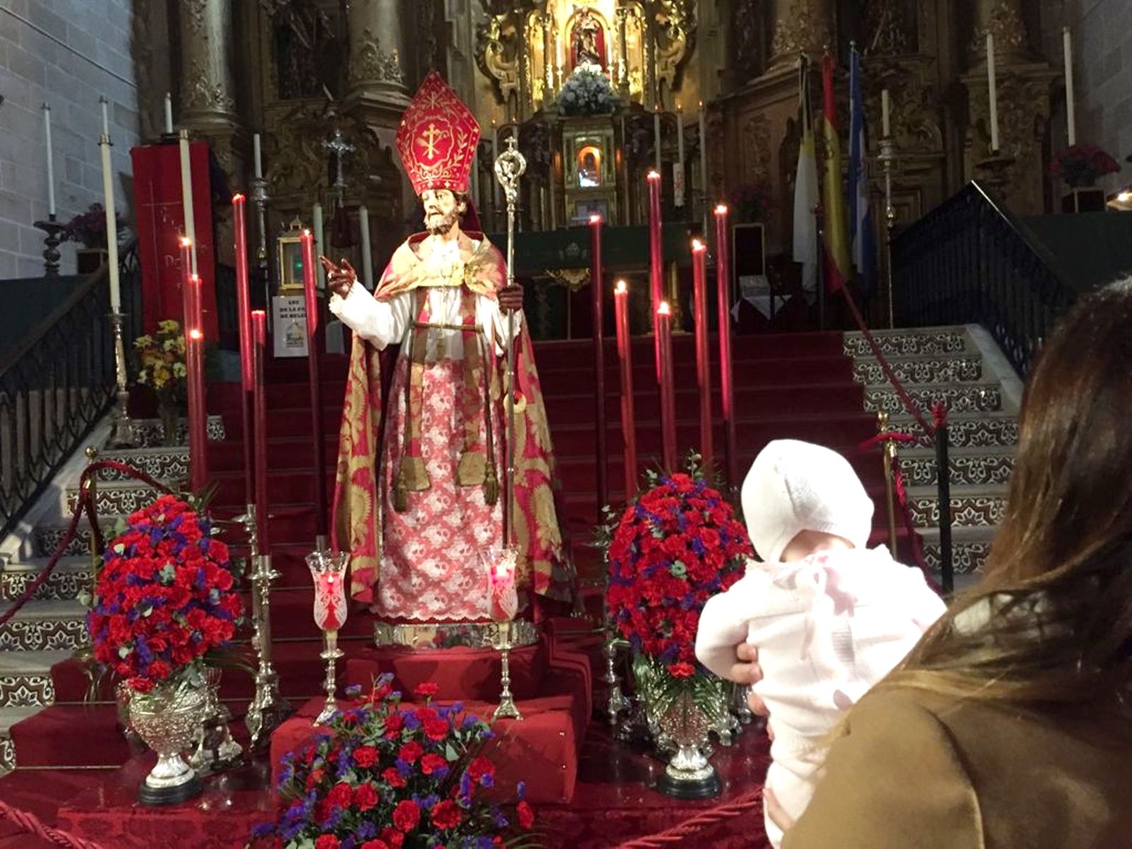 San Blas estuvo expuesto en el templo de San Mateo.