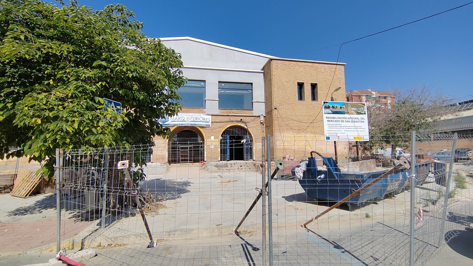 Obras en el mercado de San Sebastián.