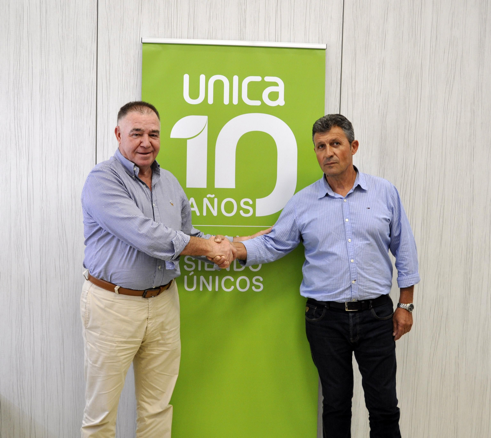 Los presidentes de Unica Group y Copisi, José Martínez Portero y Rosendo Pozo, respectivamente.