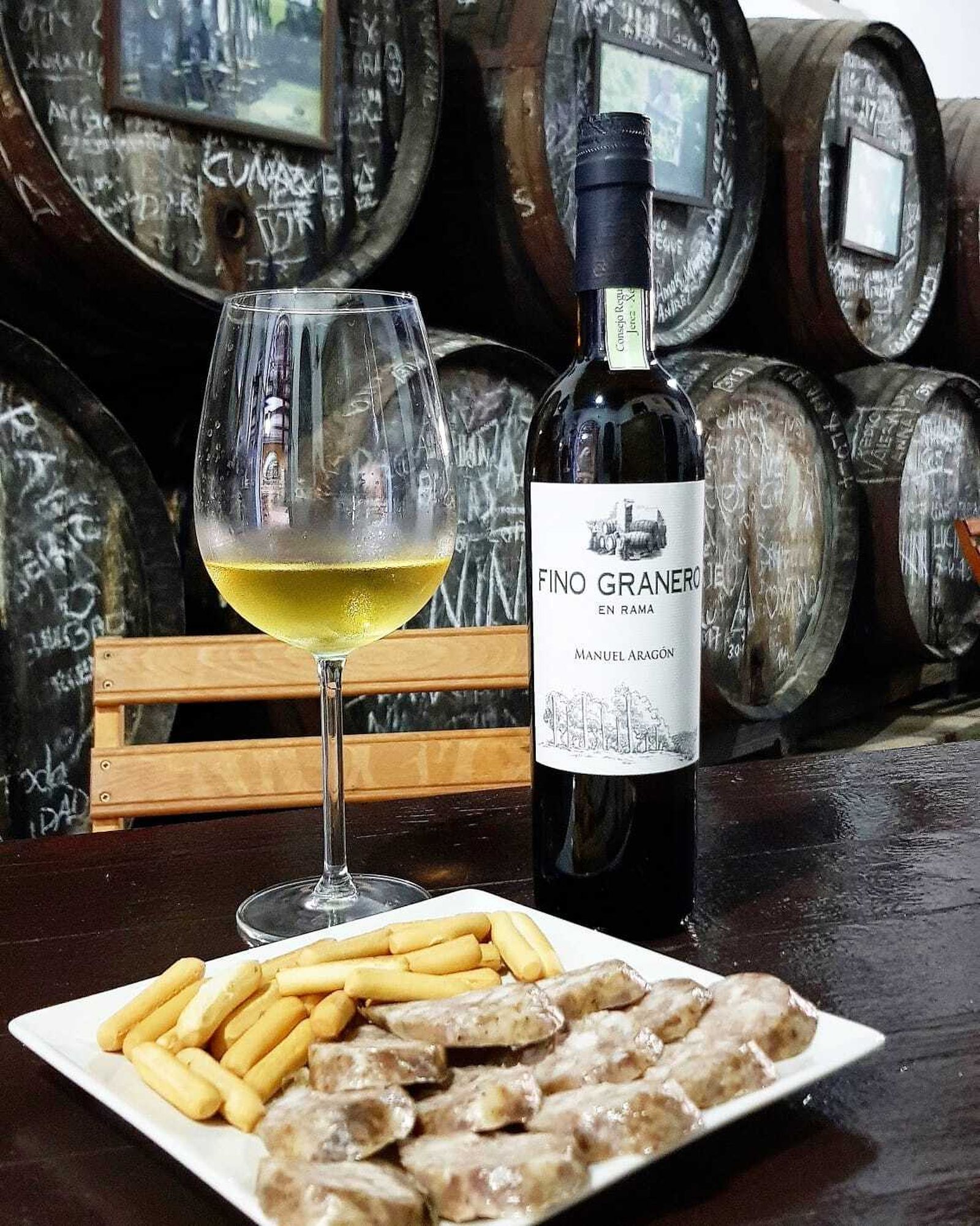 Una botella de Fino Granero en Rama, de los vinos más puntuados dentro de la categoría de finos.