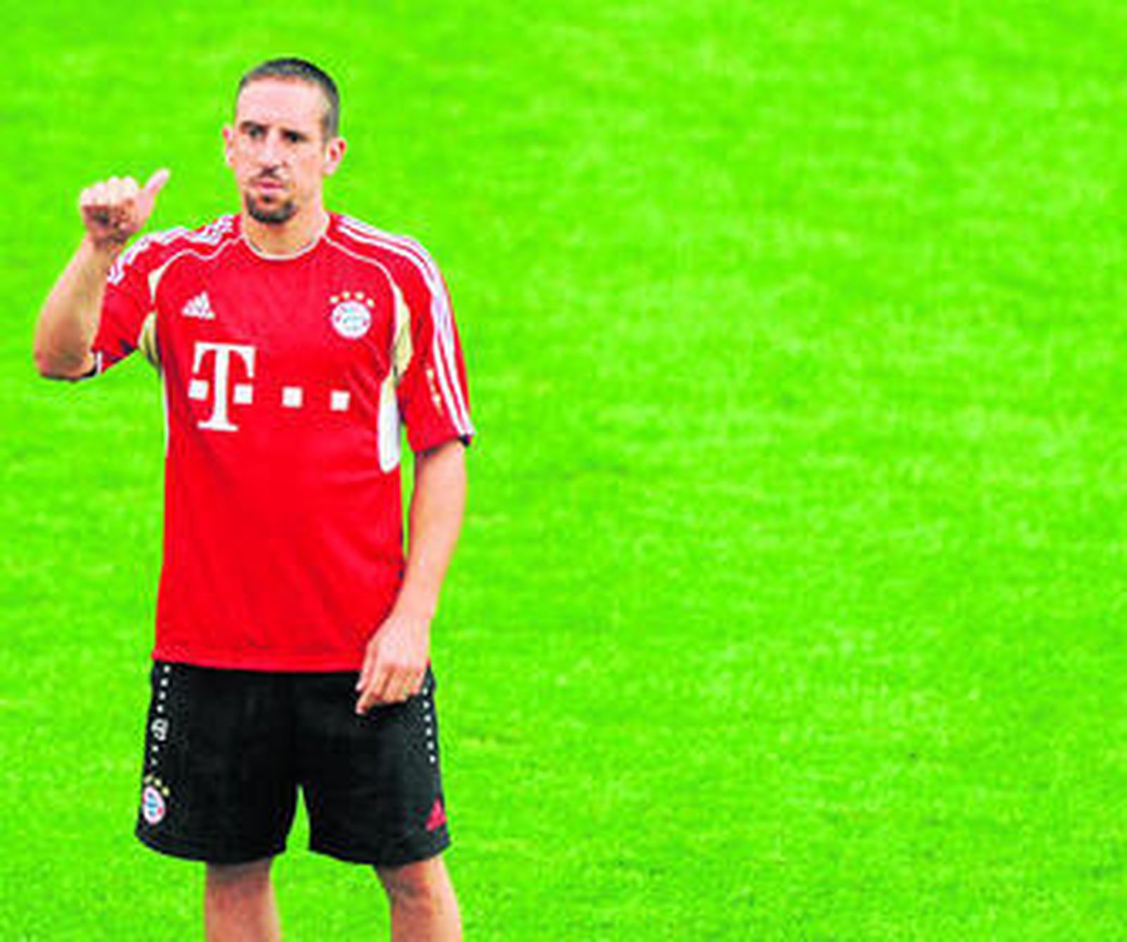 El jugador del Bayern de Munich, en el campo de entrenamiento del equipo alemán.