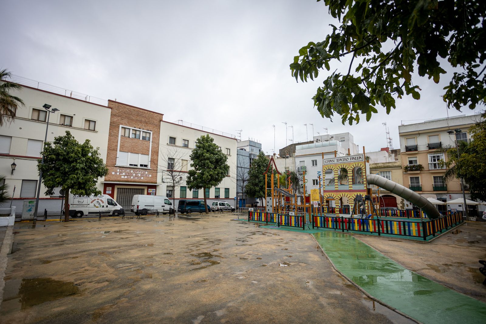 Una imagen de la plaza Manolo Santander (antigua plaza de la Reina).
