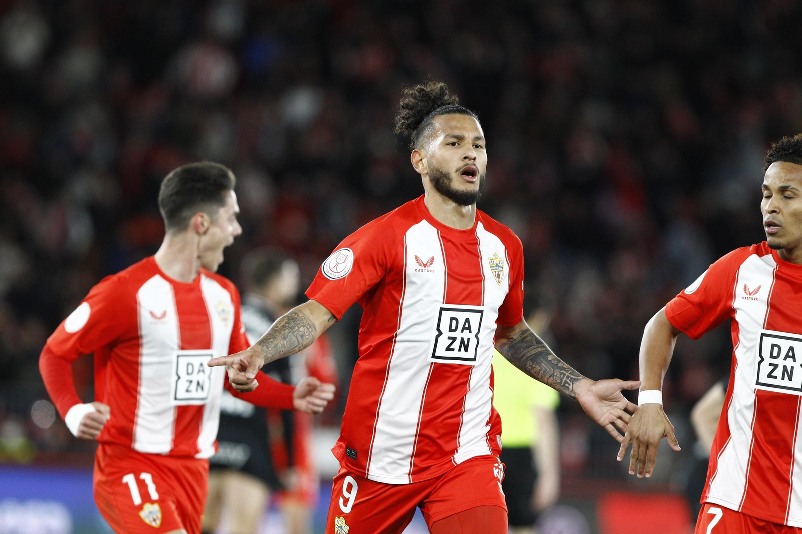 El partido U.D. Almería-C.D. Leganés de Copa del Rey, en imágenes